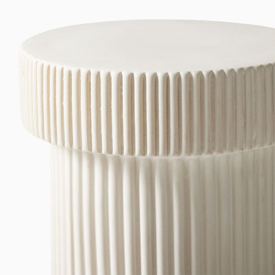Fluted Drink Table (25 cm) - West Elm Australia